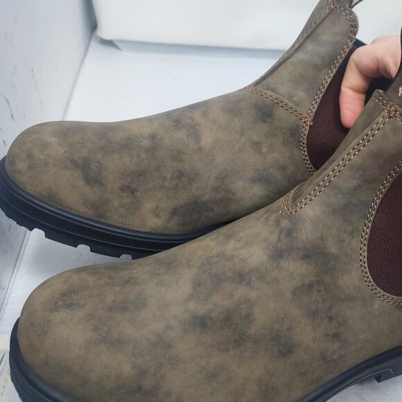 Blundstone MENS  Size AU 10 US 11 Chelsea Rustic Brown Boot - Picture 8 of 8